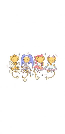 [2436x1125]日漫 百变小樱魔术卡 小可 苹果手机动漫壁纸图片