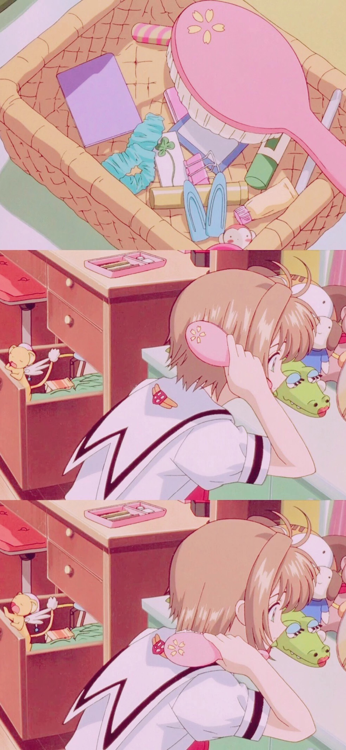 [2436×1125]日漫 百变小樱魔术卡 少女樱 小樱 苹果手机动漫壁纸图片