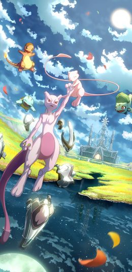 [2436x1125]日漫 精灵宝可梦 合集 杰尼龟 妙蛙种子 苹果手机动漫壁纸图片