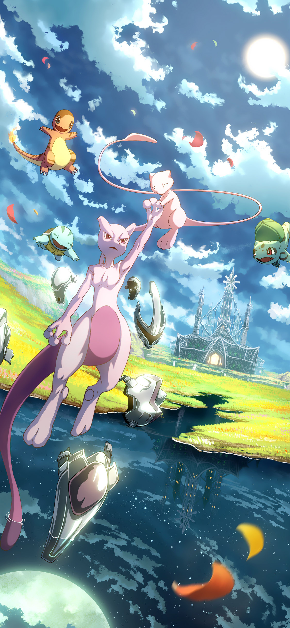 [2436×1125]日漫 精灵宝可梦 合集 杰尼龟 妙蛙种子 苹果手机动漫壁纸图片