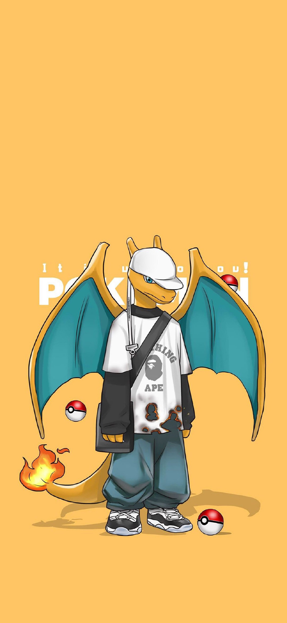 [2436×1125]日漫 精灵宝可梦 喷火龙 潮流 苹果手机动漫壁纸图片