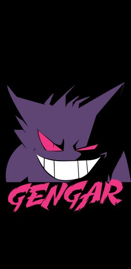 [2436x1125]日漫 精灵宝可梦 耿鬼 苹果手机动漫壁纸图片