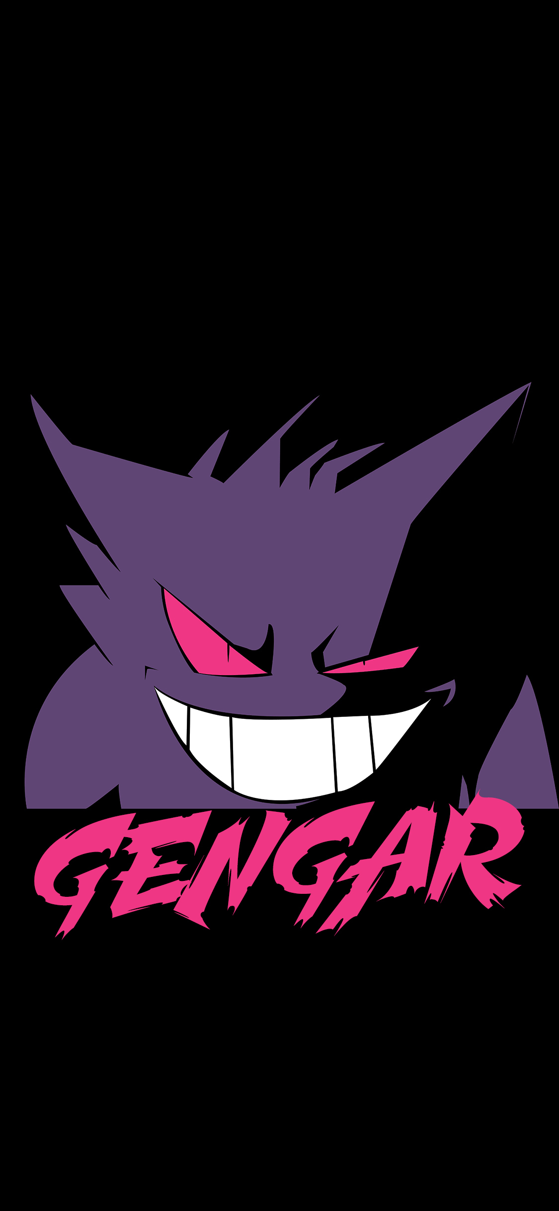 [2436×1125]日漫 精灵宝可梦 耿鬼 苹果手机动漫壁纸图片