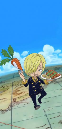 [2436x1125]日漫 草帽海贼团 海贼王 香吉士 厨师 苹果手机动漫壁纸图片