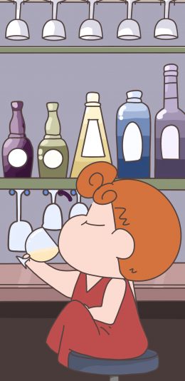 [2436x1125]日漫 蜡笔小新 妹妹 小葵 苹果手机动漫壁纸图片