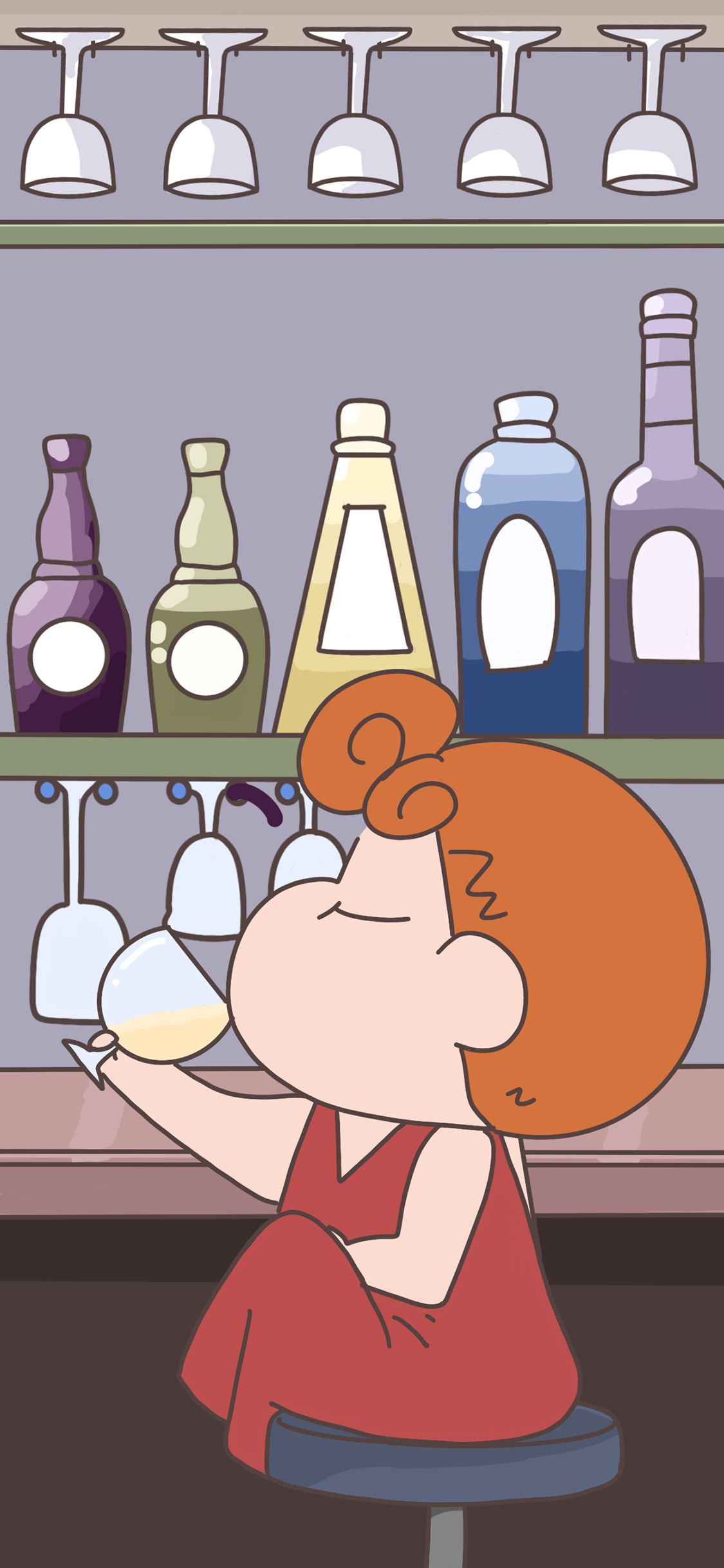 [2436×1125]日漫 蜡笔小新 妹妹 小葵 苹果手机动漫壁纸图片