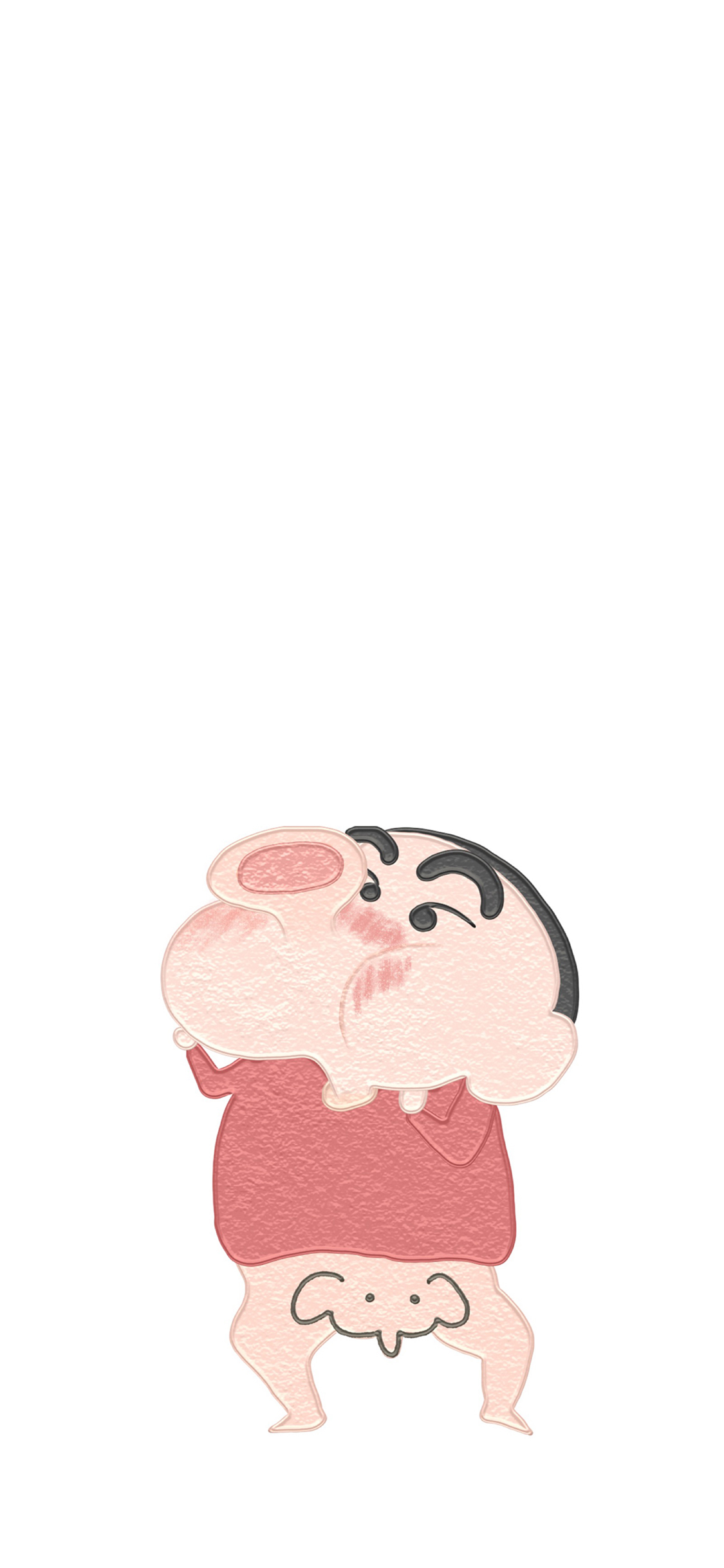 [2436×1125]日漫 蜡笔小新 新之助 大象 苹果手机动漫壁纸图片