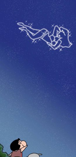 [2436x1125]日漫 蜡笔小新 新之助 小白 苹果手机动漫壁纸图片