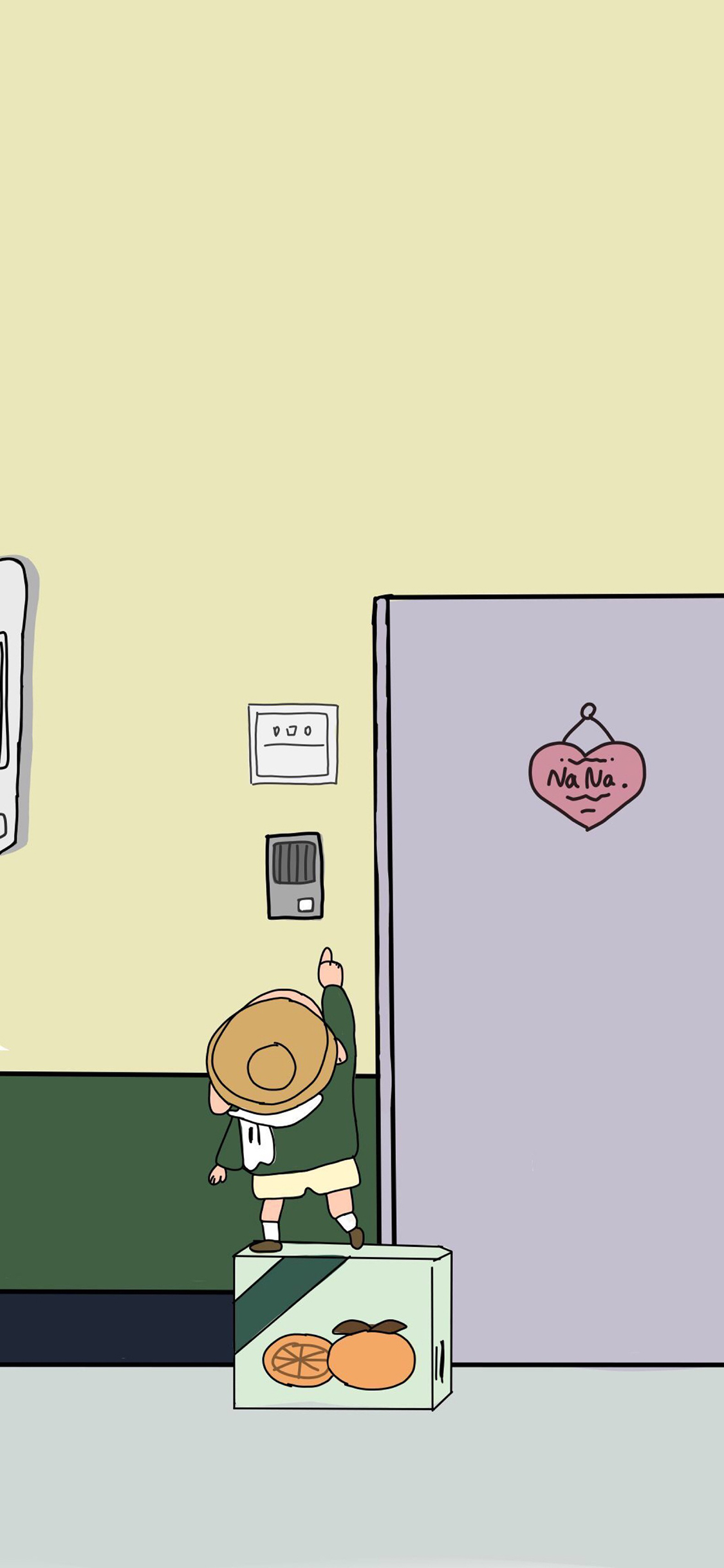 [2436×1125]日漫 蜡笔小新 新之助（取自微博：罪恶女兔） 苹果手机动漫壁纸图片