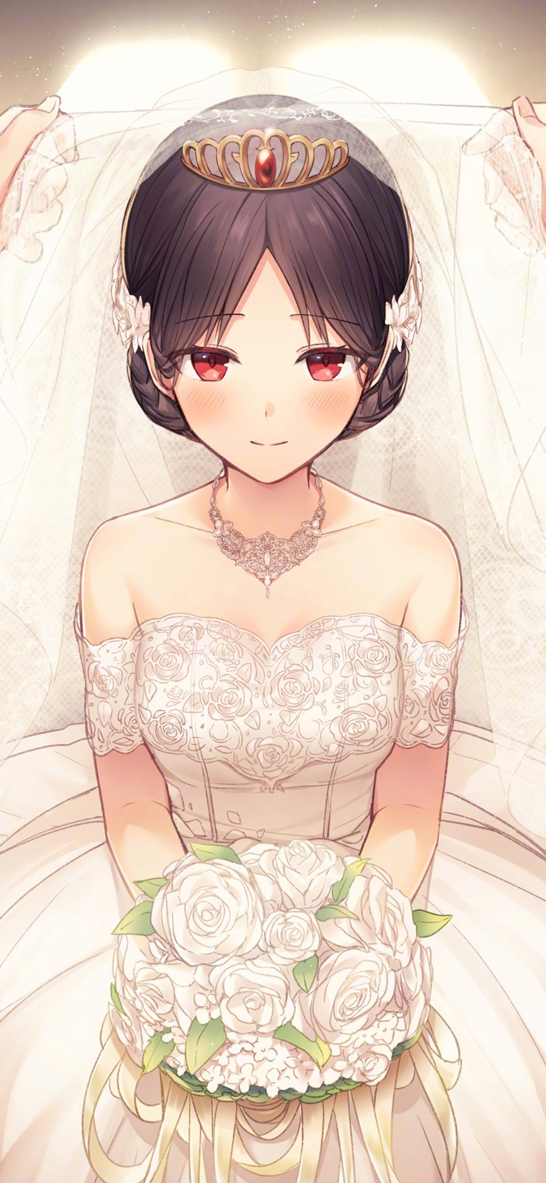 [2436×1125]日漫 辉夜大小姐 二次元 新娘 苹果手机动漫壁纸图片