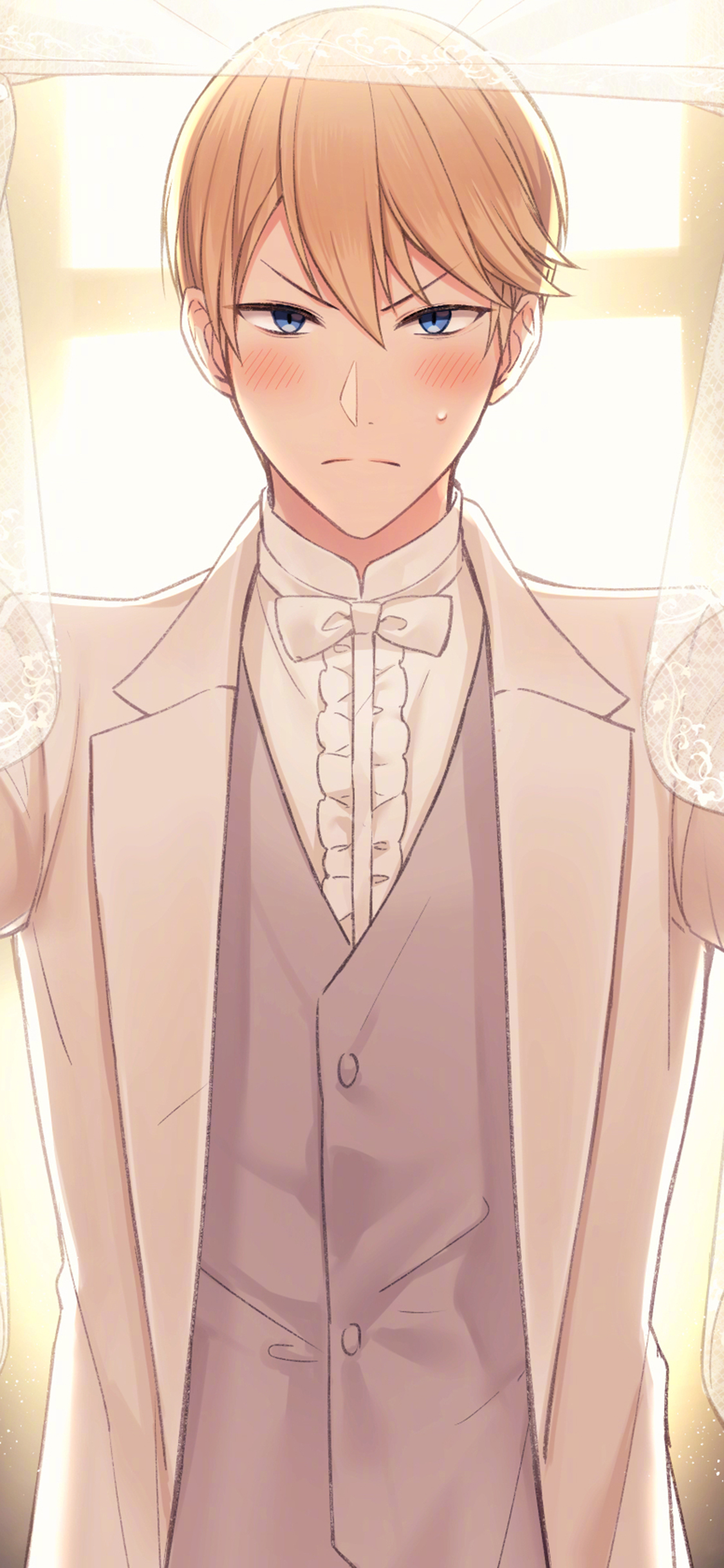 [2436×1125]日漫 辉夜大小姐 二次元 结婚 新郎 苹果手机动漫壁纸图片