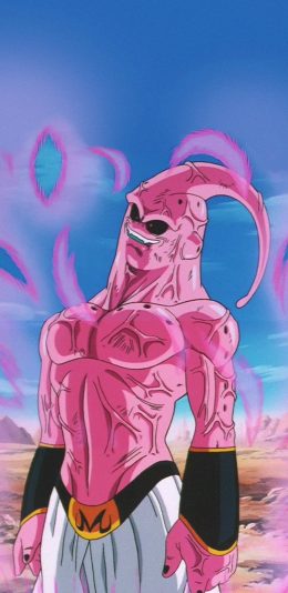 [2436x1125]日漫 龙珠 悟空 魔人布欧 苹果手机动漫壁纸图片