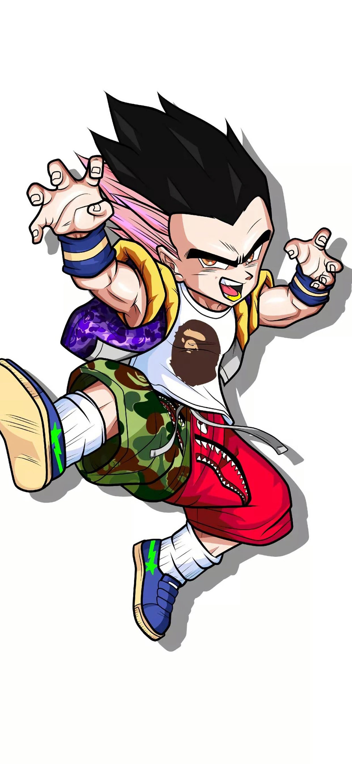 [2436×1125]日漫 龙珠 赛亚人 潮流 苹果手机动漫壁纸图片