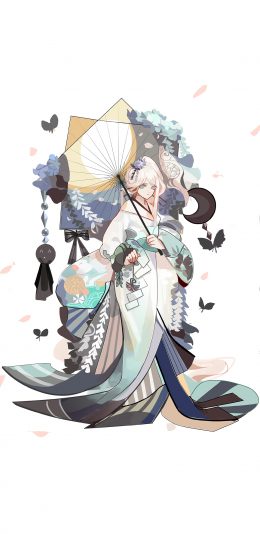 [2436x1125]日系 动漫 二次元女神 黛幽 苹果手机动漫壁纸图片