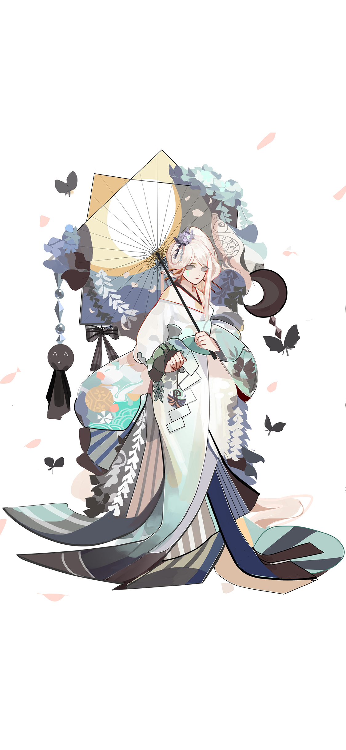 [2436×1125]日系 动漫 二次元女神 黛幽 苹果手机动漫壁纸图片