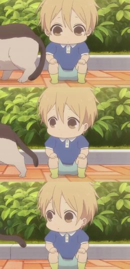 [2436x1125]日系 动漫 学园奶爸 虎太郎 苹果手机动漫壁纸图片