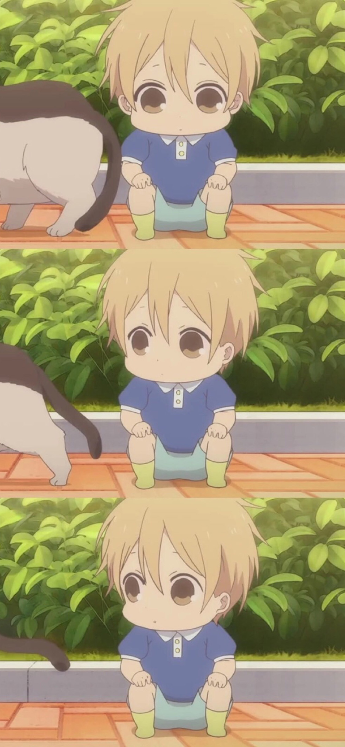 [2436×1125]日系 动漫 学园奶爸 虎太郎 苹果手机动漫壁纸图片