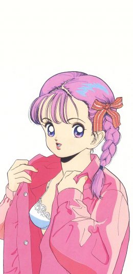 [2436x1125]日系 动漫 少女 粉色系 苹果手机动漫壁纸图片