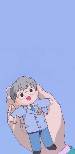 [2436x1125]日系 动漫 男孩 小正太 迷你 苹果手机动漫壁纸图片