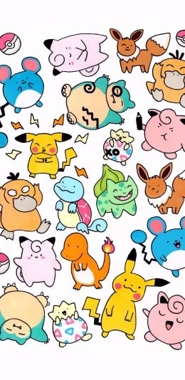 [2436x1125]日系 动漫 神奇宝贝 皮卡丘 苹果手机动漫壁纸图片