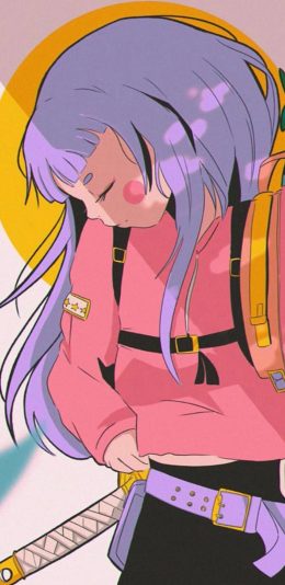 [2436x1125]日系 动漫少女 二次元 苹果手机动漫壁纸图片