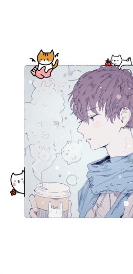 [2436x1125]日系 动漫少年 正太 苹果手机动漫壁纸图片