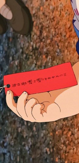 [2436x1125]日系 插图 和风 便签 苹果手机动漫壁纸图片