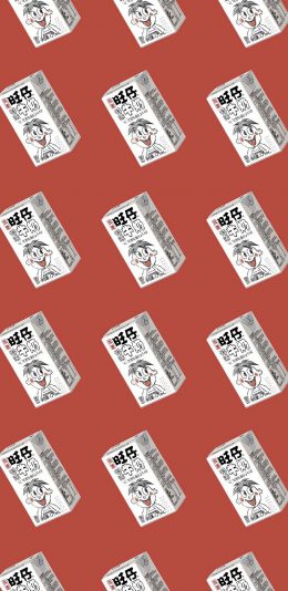 [2436x1125]旺仔 牛奶 特浓 平铺 卡通 苹果手机动漫壁纸图片