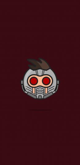 [2436x1125]星爵 漫威 超级英雄 Q版 头像 苹果手机动漫壁纸图片