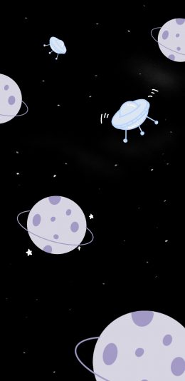 [2436x1125]星球 星星 宇宙 太空 黑色 苹果手机动漫壁纸图片