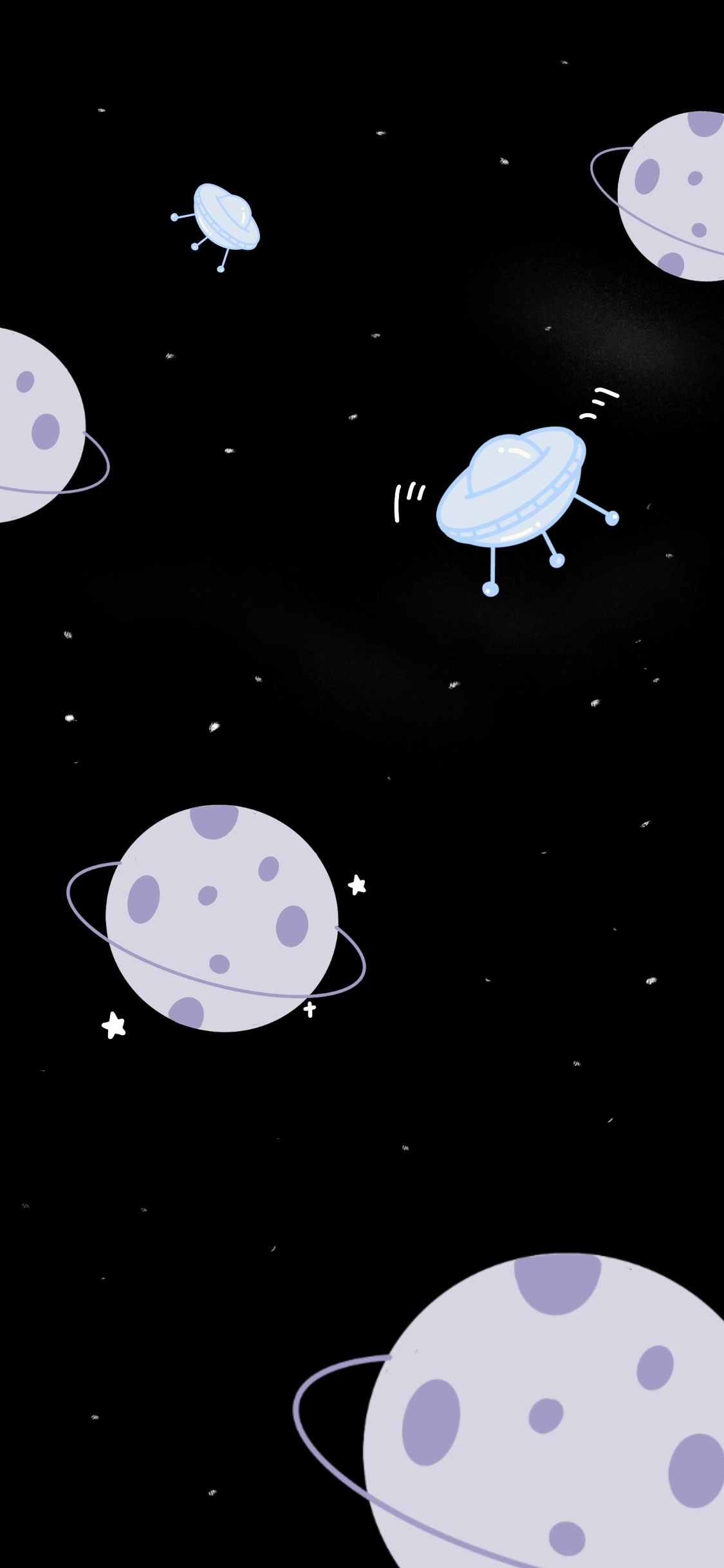 [2436×1125]星球 星星 宇宙 太空 黑色 苹果手机动漫壁纸图片