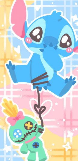 [2436x1125]星际宝贝 史迪仔 626实验品 苹果手机动漫壁纸图片