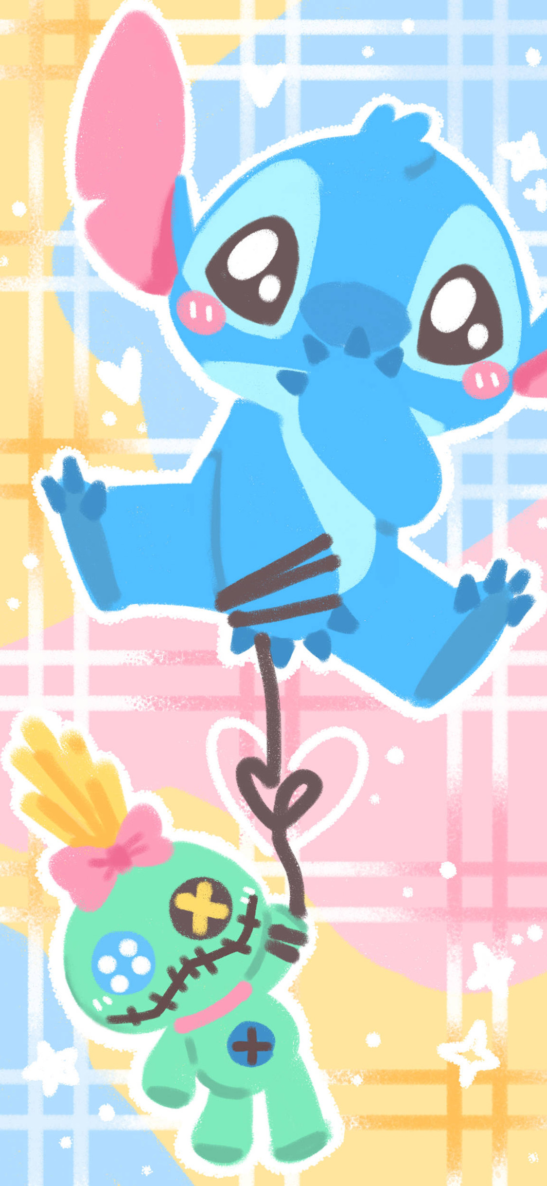 [2436×1125]星际宝贝 史迪仔 626实验品 苹果手机动漫壁纸图片