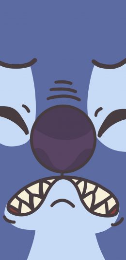 [2436x1125]星际宝贝 史迪仔 626试验品（取自微博：橙小鹿C） 苹果手机动漫壁纸图片