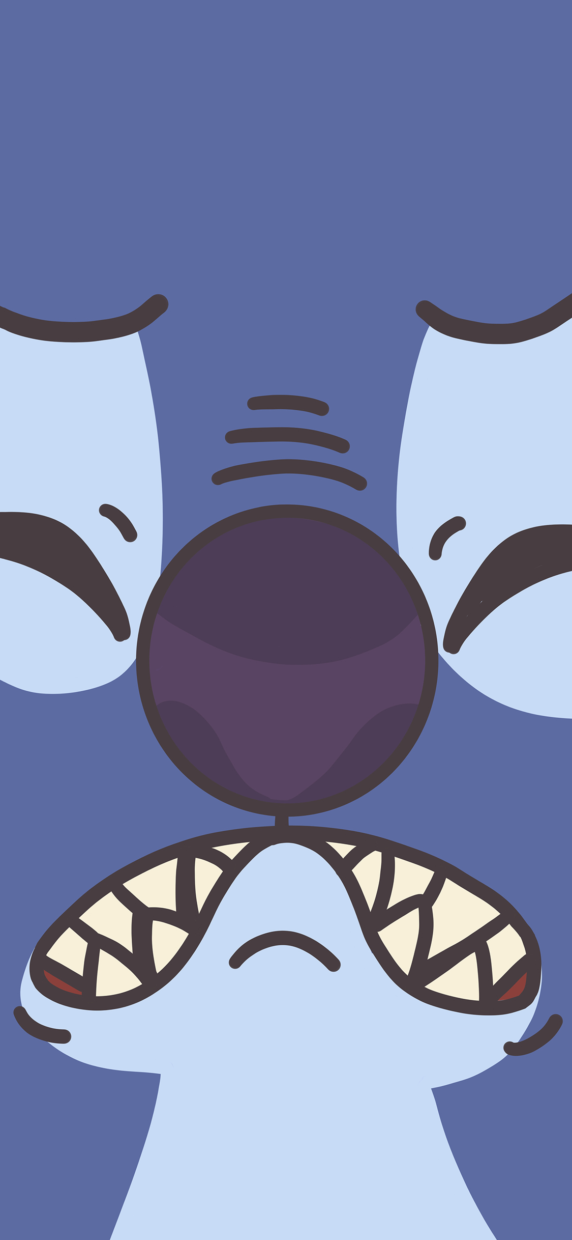 [2436×1125]星际宝贝 史迪仔 626试验品（取自微博：橙小鹿C） 苹果手机动漫壁纸图片