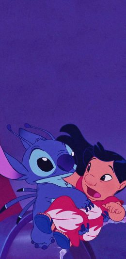 [2436x1125]星际宝贝 史迪仔 莉萝 626实验品 苹果手机动漫壁纸图片