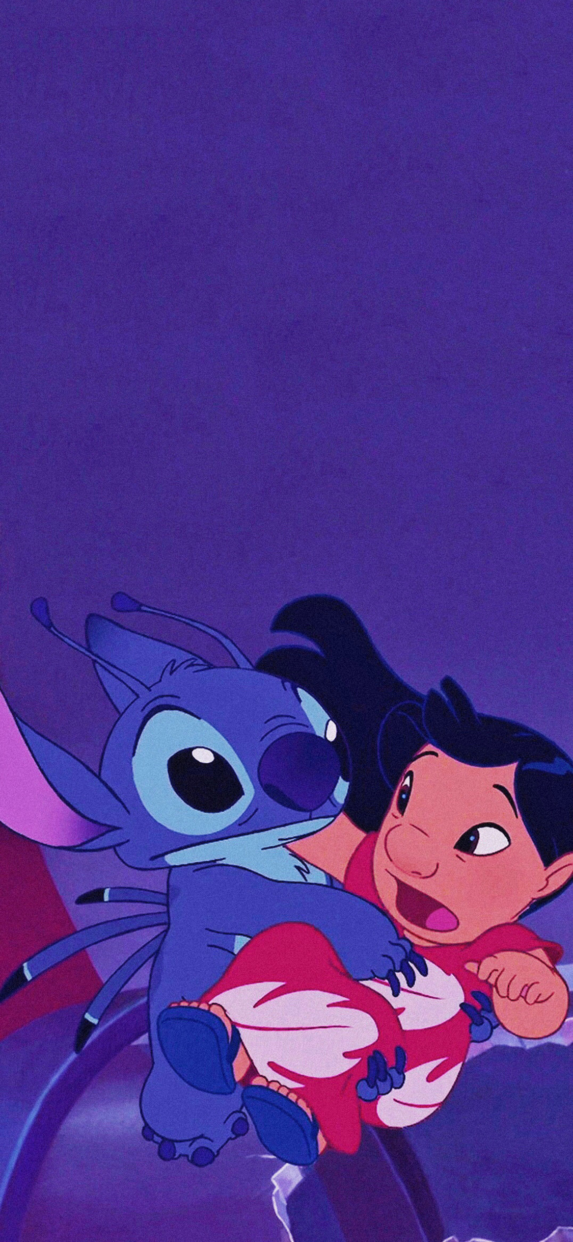 [2436×1125]星际宝贝 史迪仔 莉萝 626实验品 苹果手机动漫壁纸图片