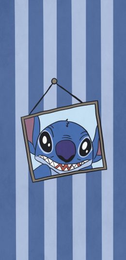 [2436x1125]星际宝贝 史迪仔 蓝色 626实验品 苹果手机动漫壁纸图片