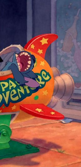 [2436x1125]星际宝贝 迪士尼 626实验品 史迪仔 苹果手机动漫壁纸图片