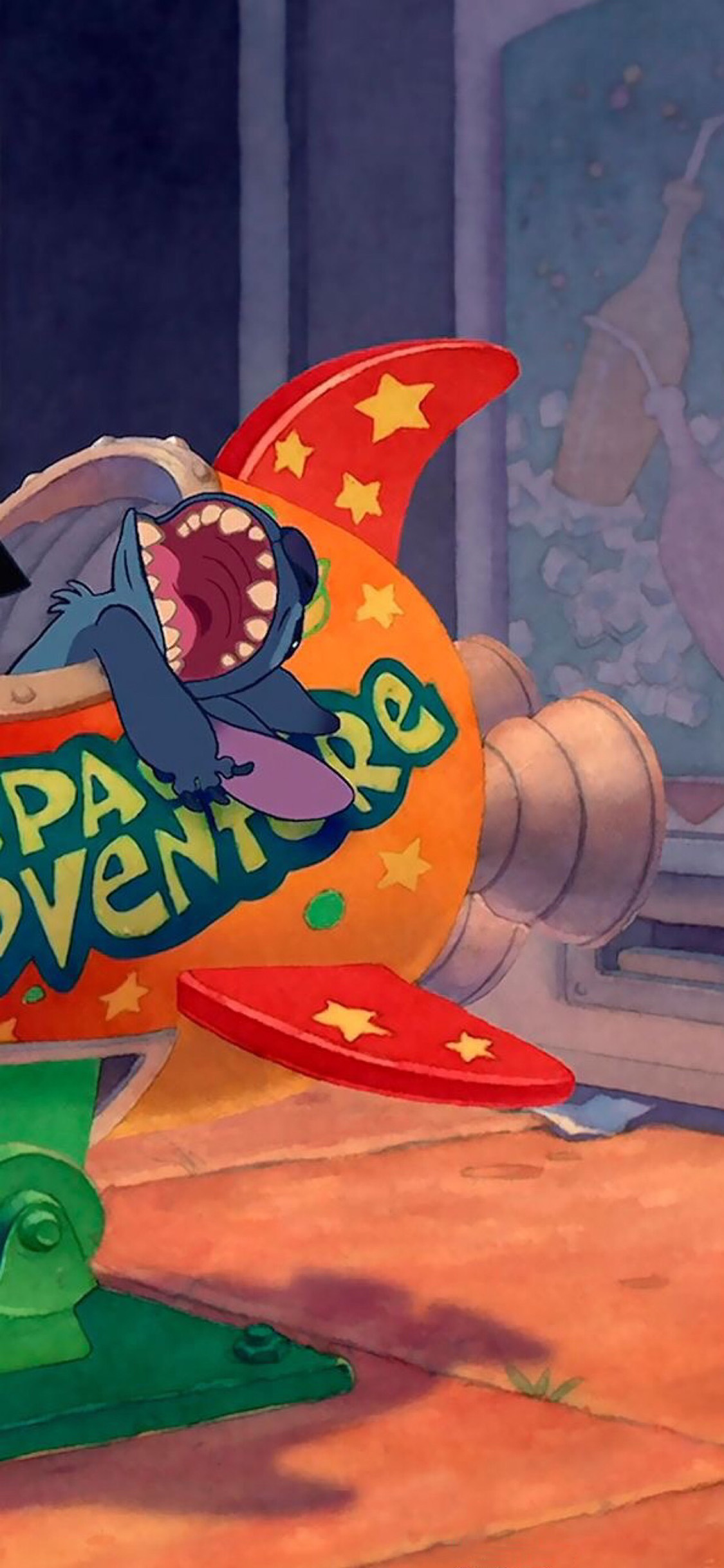 [2436×1125]星际宝贝 迪士尼 626实验品 史迪仔 苹果手机动漫壁纸图片