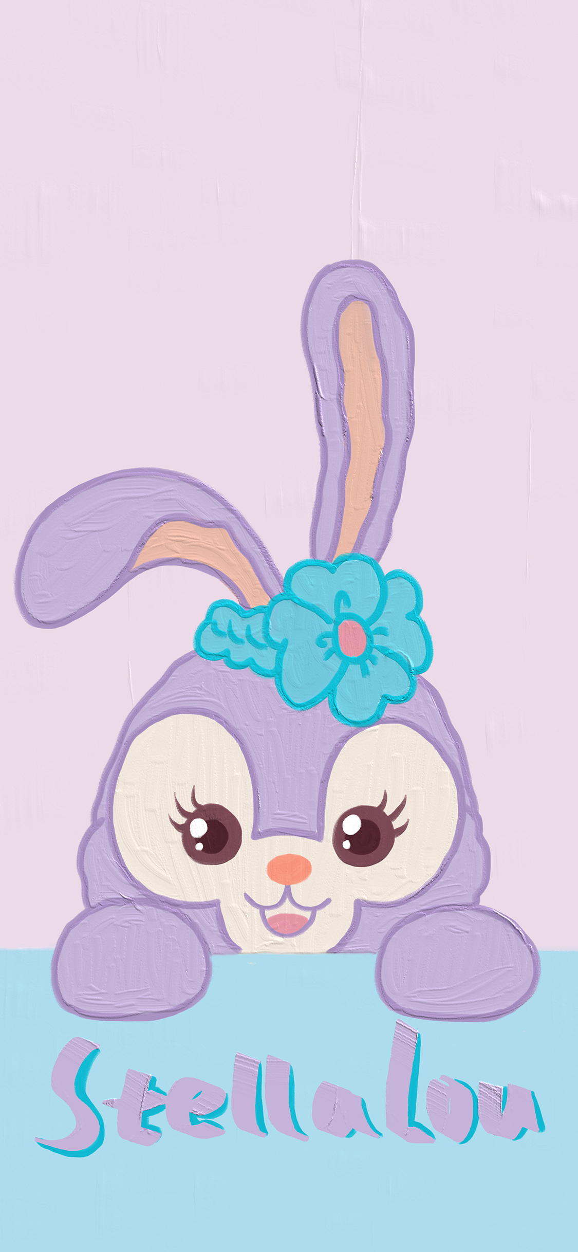 [2436×1125]星黛露 迪士尼 紫 可爱 插画 苹果手机动漫壁纸图片