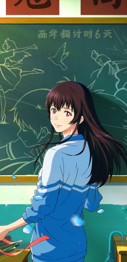 [2436x1125]昨日青空 漫画 姚哲恬 学生 校园 苹果手机动漫壁纸图片