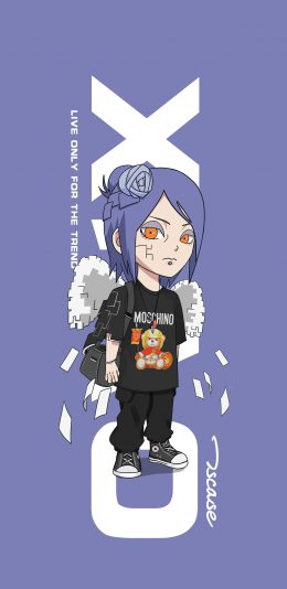 [2436x1125]晓组织 白 神使 潮流 火影忍者 苹果手机动漫壁纸图片