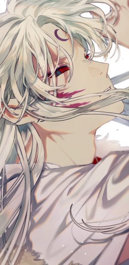 [2436x1125]杀生丸 日漫 犬夜叉 狼犬 苹果手机动漫壁纸图片