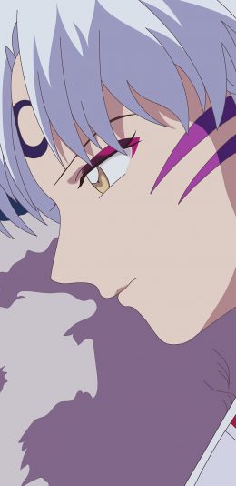 [2436x1125]杀生丸 犬夜叉 日漫 侧颜 苹果手机动漫壁纸图片