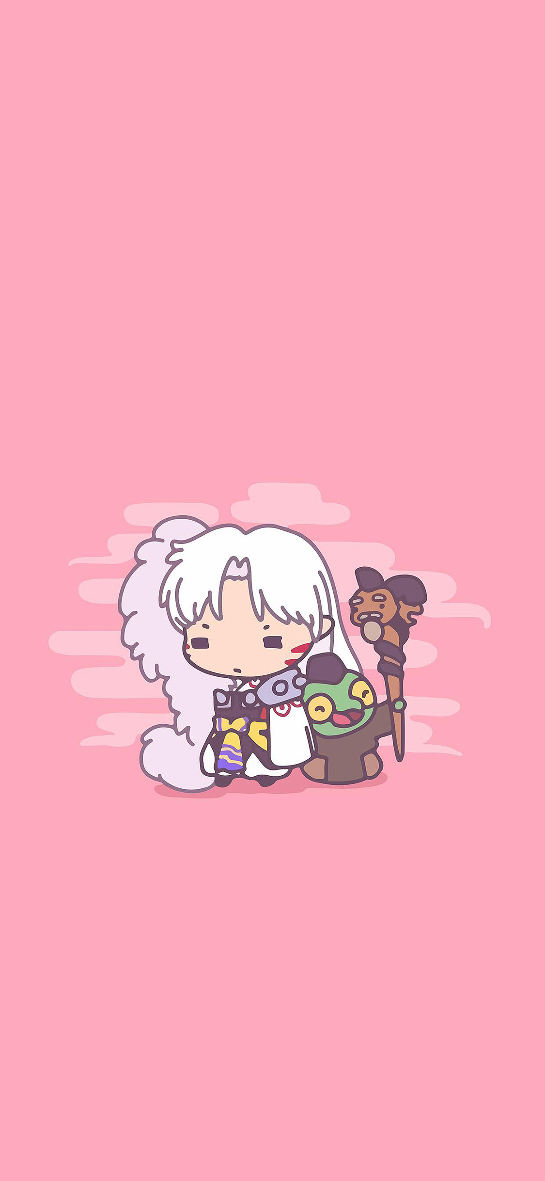 [2436×1125]杀生丸 犬夜叉 日漫 卡通 苹果手机动漫壁纸图片