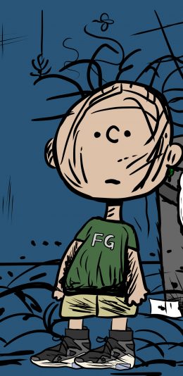 [2436x1125]查理布朗 史努比 抽象 动画 苹果手机动漫壁纸图片