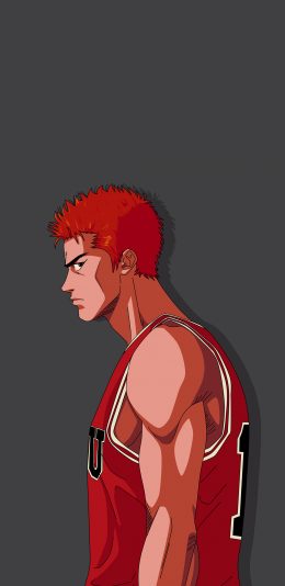 [2436x1125]樱木花道 灌篮高手 日本 漫画 苹果手机动漫壁纸图片