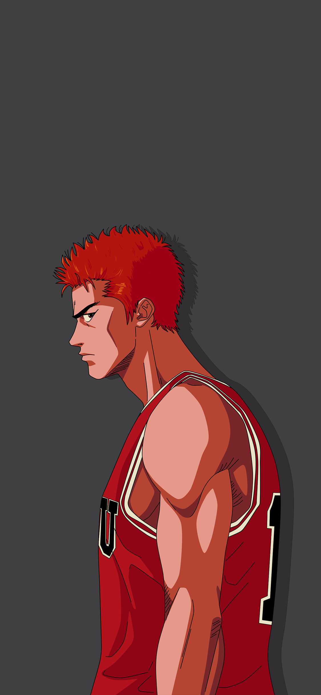 [2436×1125]樱木花道 灌篮高手 日本 漫画 苹果手机动漫壁纸图片