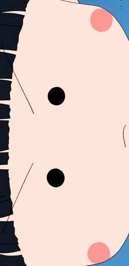 [2436x1125]樱桃小丸子 动画 大脸 刘海 苹果手机动漫壁纸图片